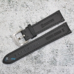 Каишка за часовник Hightone Premium HT20-A20S, Кожена, Черна, 20мм