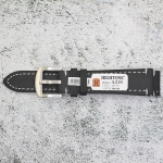 Каишка за часовник Hightone Premium HT20-A21S, Кожена, Черна, 20мм