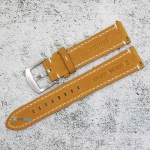 Каишка за часовник Hightone Premium HT20-A25S, Кожена, Кафява, 20мм