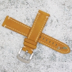 Каишка за часовник Hightone Premium HT20-A25S, Кожена, Кафява, 20мм