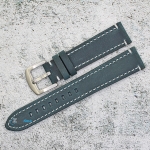 Каишка за часовник Hightone Premium HT20-A26S, Кожена, Синя, 20мм