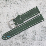 Каишка за часовник Hightone Premium HT20-A27S, Кожена, Зелена, 20мм