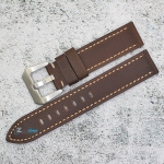 Каишка за часовник Hightone Premium HT20-A61S, Кожена, Кафява, 20мм