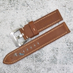 Каишка за часовник Hightone Premium HT20-A62S, Кожена, Кафява, 20мм