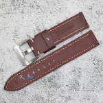 Каишка за часовник Hightone Premium HT20-A63S, Кожена, Кафява, 20мм