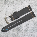 Каишка за часовник Hightone Premium HT20-A68S, Кожена, Черна, 20мм