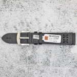 Каишка за часовник Hightone Premium HT20-A78S, Кожена, Черна, 20мм