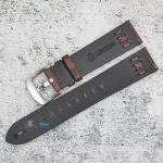 Каишка за часовник Hightone Premium HT20-A79S, Кожена, Кафява, 20мм