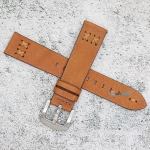 Каишка за часовник Hightone Premium HT20-A80S, Кожена, Кафява, 20мм