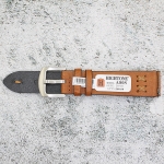 Каишка за часовник Hightone Premium HT20-A80S, Кожена, Кафява, 20мм