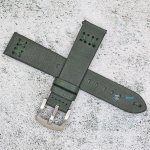 Каишка за часовник Hightone Premium HT20-A82S, Кожена, Зелена, 20мм