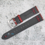 Каишка за часовник Hightone Premium HT20-A83S, Кожена, Бордо, 20мм