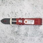 Каишка за часовник Hightone Premium HT20-A83S, Кожена, Бордо, 20мм