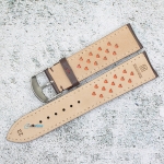 Каишка за часовник Hightone HT22-386V, Кожена, Кафява, 22мм