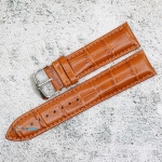 Каишка за часовник Hightone HT22-410V, Кожена, Кафява, 22мм