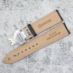 Каишка за часовник Hightone HT22-417, Кожена, Черна, 22мм