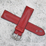 Каишка за часовник Hightone Premium HT22-819, Кожа и полимер, Бордо, 22мм