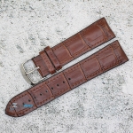 Каишка за часовник Hightone Premium HT22-822, Кожа и полимер, Кафява, 22мм