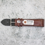 Каишка за часовник Hightone Premium HT22-822, Кожа и полимер, Кафява, 22мм