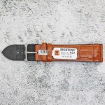 Каишка за часовник Hightone Premium HT22-823, Кожа и полимер, Кафява, 22мм
