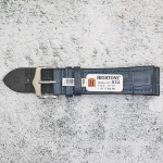 Каишка за часовник Hightone Premium HT22-824, Кожа и полимер, Синя, 22мм