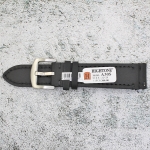 Каишка за часовник Hightone Premium HT22-A30S, Кожена, Черна, 22мм