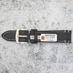 Каишка за часовник Hightone Premium HT22-A31S, Кожена, Черна, 22мм