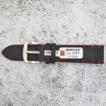 Каишка за часовник Hightone Premium HT22-A32S, Кожена, Черна, 22мм