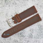 Каишка за часовник Hightone Premium HT22-A33S, Кожена, Кафява, 22мм