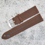 Каишка за часовник Hightone Premium HT22-A33S, Кожена, Кафява, 22мм