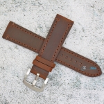 Каишка за часовник Hightone Premium HT22-A33S, Кожена, Кафява, 22мм