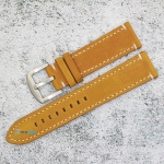 Каишка за часовник Hightone Premium HT22-A35S, Кожена, Кафява, 22мм