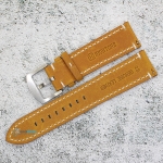 Каишка за часовник Hightone Premium HT22-A35S, Кожена, Кафява, 22мм