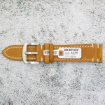 Каишка за часовник Hightone Premium HT22-A35S, Кожена, Кафява, 22мм