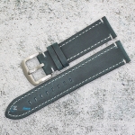 Каишка за часовник Hightone Premium HT22-A36S, Кожена, Синя, 22мм