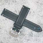 Каишка за часовник Hightone Premium HT22-A36S, Кожена, Синя, 22мм