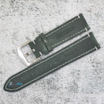 Каишка за часовник Hightone Premium HT22-A37S, Кожена, Зелена, 22мм