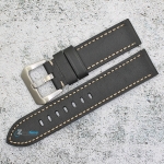 Каишка за часовник Hightone Premium HT22-A64S, Кожена, Черна, 22мм