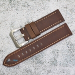 Каишка за часовник Hightone Premium HT22-A65S, Кожена, Кафява, 22мм