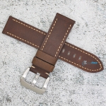 Каишка за часовник Hightone Premium HT22-A65S, Кожена, Кафява, 22мм