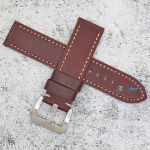 Каишка за часовник Hightone Premium HT22-A67S, Кожена, Кафява, 22мм