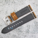 Каишка за часовник Hightone Premium HT22-A75S, Кожена, Кафява, 22мм