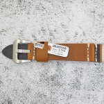 Каишка за часовник Hightone Premium HT22-A75S, Кожена, Кафява, 22мм