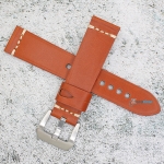 Каишка за часовник Hightone Premium HT22-A76S, Кожена, Кафява, 22мм