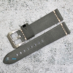 Каишка за часовник Hightone Premium HT22-A77S, Кожена, Сива, 22мм