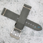 Каишка за часовник Hightone Premium HT22-A77S, Кожена, Сива, 22мм