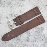 Каишка за часовник Hightone Premium HT20-A85S, Кожена, Кафява, 22мм