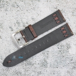 Каишка за часовник Hightone Premium HT20-A85S, Кожена, Кафява, 22мм