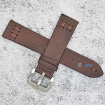 Каишка за часовник Hightone Premium HT20-A85S, Кожена, Кафява, 22мм