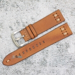 Каишка за часовник Hightone Premium HT22-A86S, Кожена, Кафява, 22мм